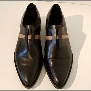 COS Black Leather Slip-on Shoe